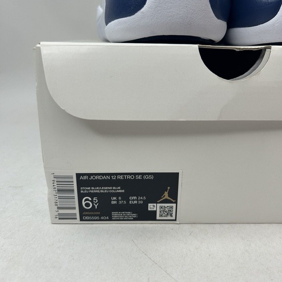 Nike Air Jordan 12 Retro SE GS “Indigo/Legend Blue” DB5595-404 6.5Y/Women’s 8 - Picture 5 of 5